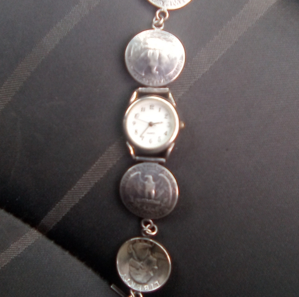 Women's Silver Quarter Watch